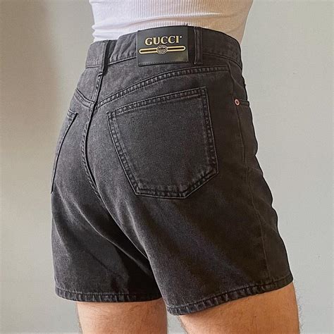 gucci jean shorts|gucci denim shorts.